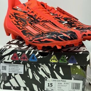 NEW Adidas Adizero 12.0 Poison Men's Size 15 Football Cleats In Box